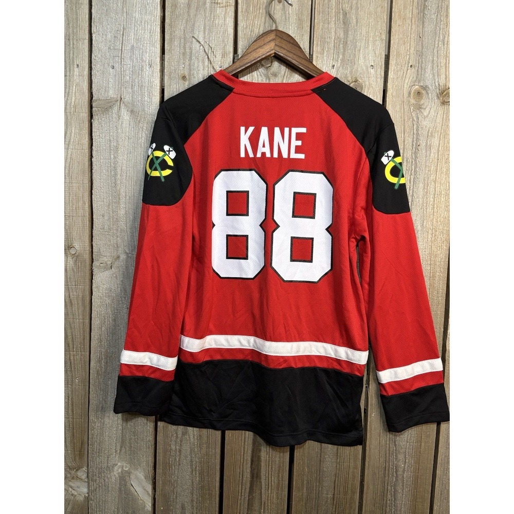 NHL Chicago Blackhawks Jonathan Kane #88 Red and Black Hockey Jersey